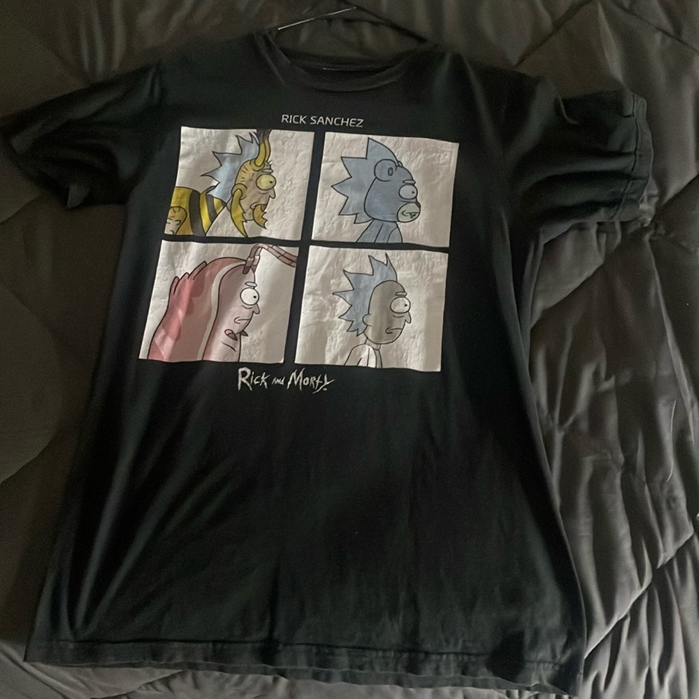 Rick and Morty Black Graphic T-shirt